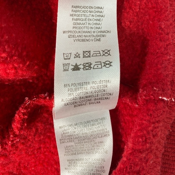 Disney Kids Minnie Mouse Hoodie Sweatshirt Red Polka Dot Sequins Size 5-6 yr GUC - Picture 12 of 12